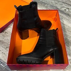Tory Burch Black Leather Boots